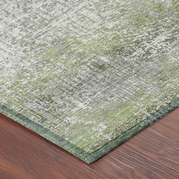 Chantille Machine Washable Indoor/Outdoor Abstract ACN2756 Fern 10 ft. x 14 ft. Area Rug