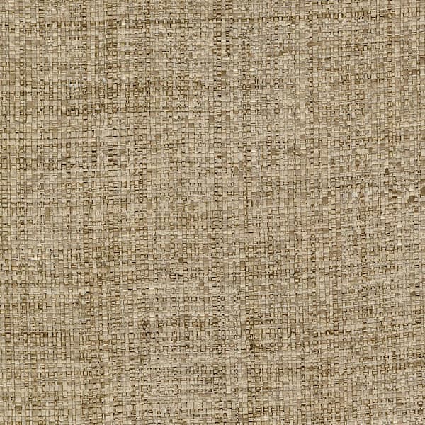 Kenneth James Mindoro Brown Grasscloth Peelable Roll (Covers 72 sq. ft.)