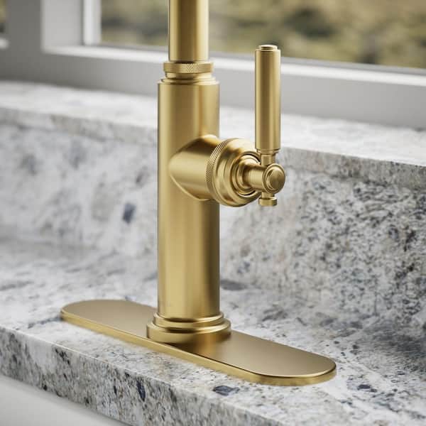 KOHLER Revolv Single Handle Pull Down Sprayer Kitchen Faucet in