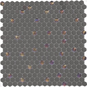 Starcastle Stardust 12 in. x 12 in. Glass Mini Hexagon Mosaic Tile (13.8 sq. ft./Case)