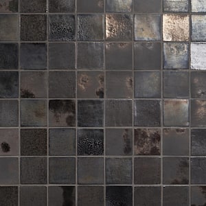 Orion Metallic Mix 3.93 in. x 3.93 in. Glazed Terracotta Clay Wall Tile (5.38 Sq. Ft./Case)