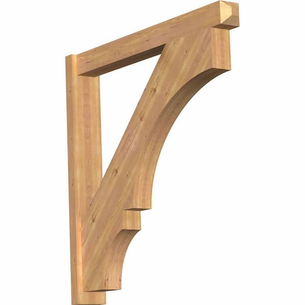 Ekena Millwork 6 in. x 42 in. x 42 in. Balboa Craftsman Smooth Western Red Cedar Outlooker