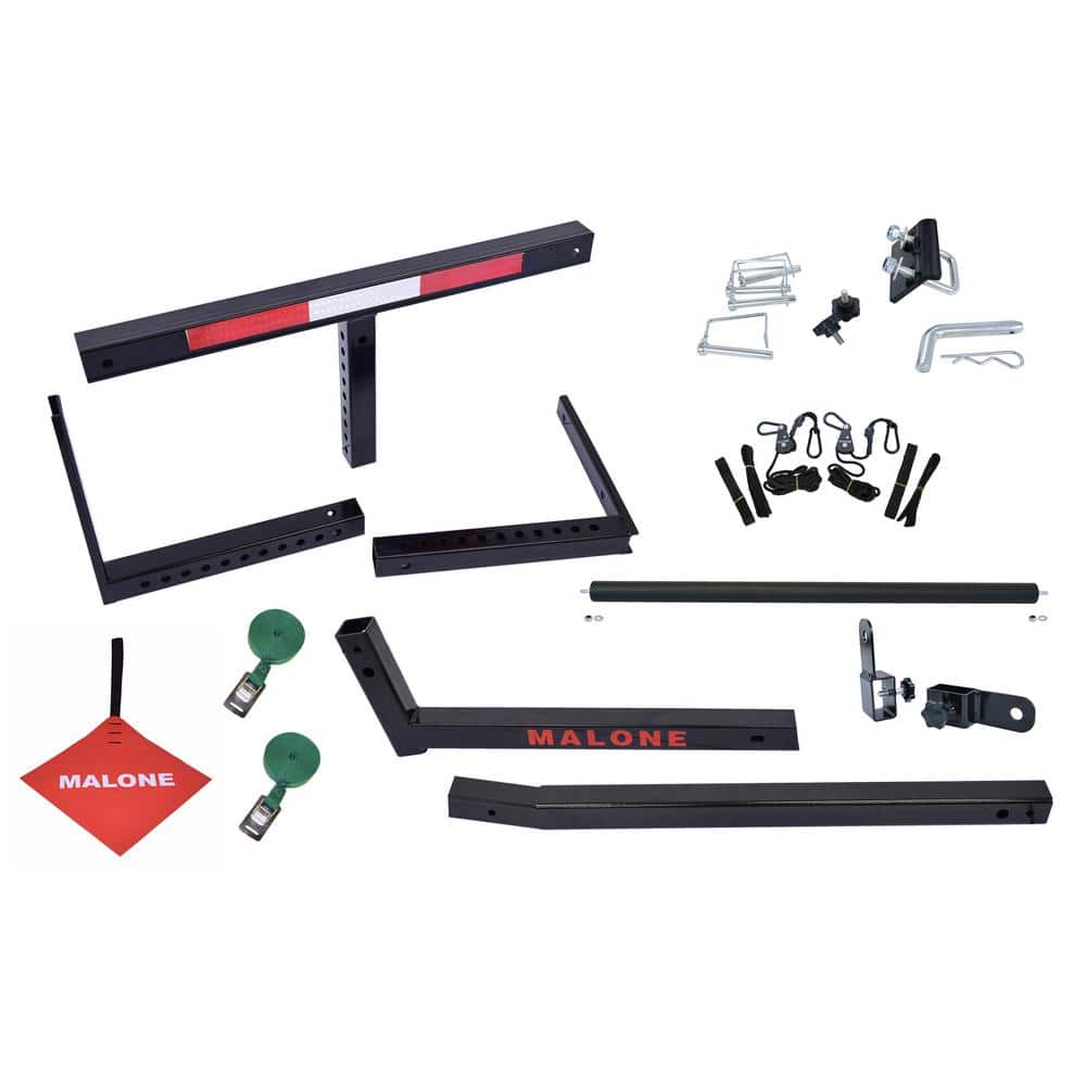 MALONE Axis Angler Bed Extender for Class II Hitch With Roller Package
