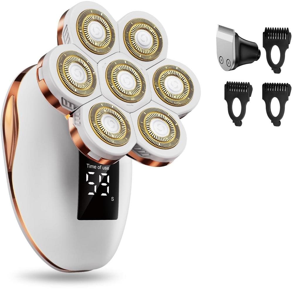 2-in-1 Electric Razors Wet/Dry Rechargeable Rotary Shaver for Legs Water Re