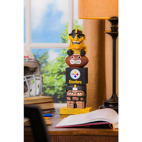 NFL Pittsburgh Steeler Tiki Face Totem Pole outlet Figurine 16