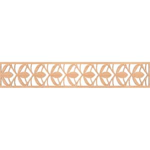 Salem Fretwork 0.25 in. D x 46.625 in. W x 8 in. L Hickory Wood Panel Moulding