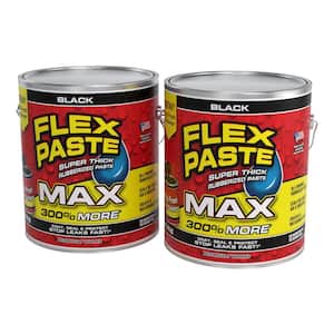 Flex Paste MAX 12 lb. Black All Purpose Strong Flexible Watertight Multipurpose Sealant (2-Pack)