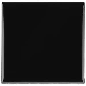 Restore Black 4-1/4 in. x 4-1/4 in. Glazed Ceramic Wall Tile (12.5 sq. ft./case)
