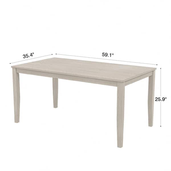 5-Piece Wood Top Gray Dining Table Set with Infinity Back Chairs and Upholstered Seats Farmhouse Kitchen Table Set for 4