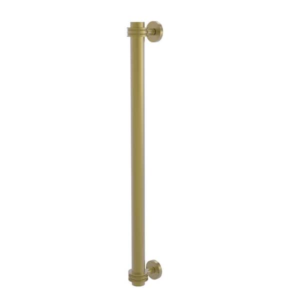 Allied Brass 18 in. Center-to-Center Refrigerator Pull with Dotted Aents in Satin Brass