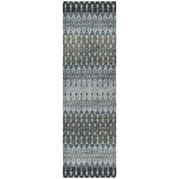 Dream Shag Premium Machine Washable Abstract ADS72 Moody 2 ft. x 7 ft. Runner Rug
