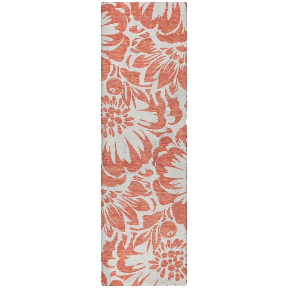 Dream Shag Premium Machine Washable Abstract ADS551 Salmon 2 ft. x 7 ft. Runner Rug price history on PriceWatchPro