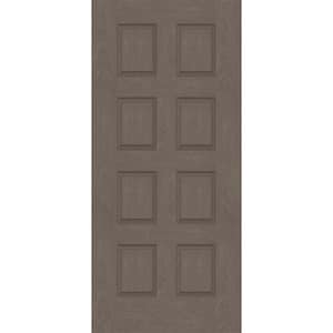 Regency 42 in. x 96 in. Universal Handing 8-Panel Ashwood Stain Mahogany Fiberglass Front Door Slab