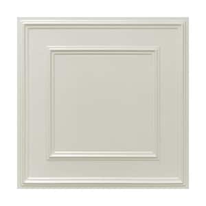 3D Falkirk Retro IV 23 in. x 23 in. Ice White Faux Tile PVC Decorative Wall Paneling