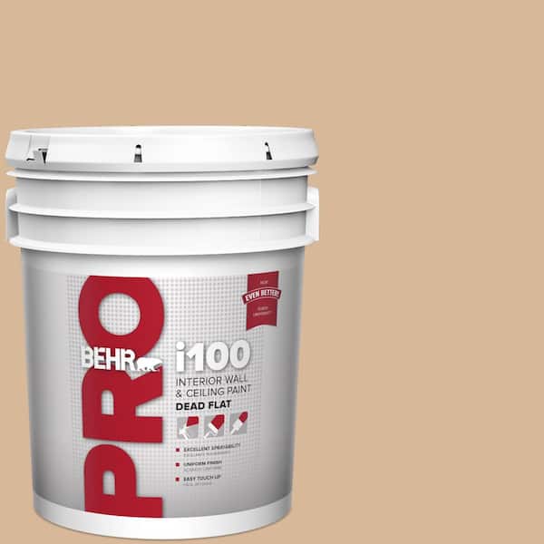 5 gal. #S260-3 Dusty Gold Dead Flat Interior Paint