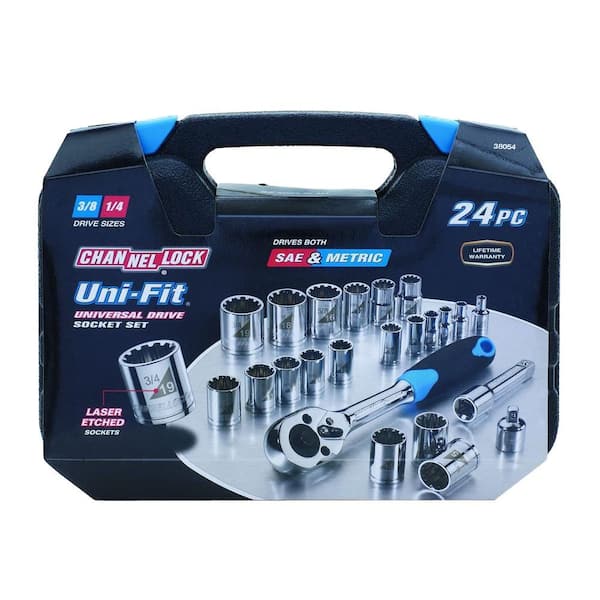 Channellock Uni-Fit Socket Set (24-Piece)