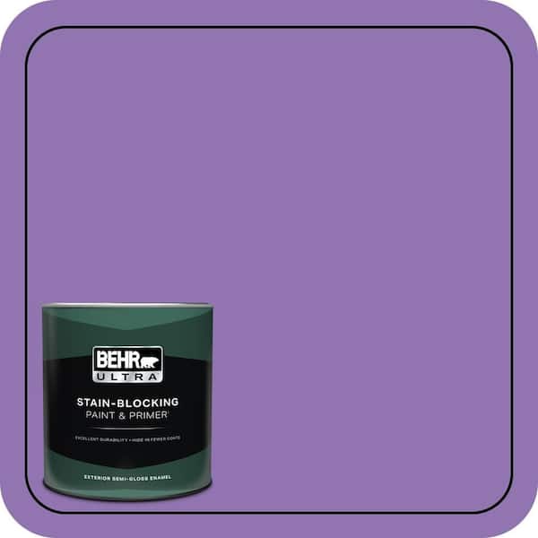 BEHR ULTRA 1 qt. #P570-5 Romantic Moment Semi-Gloss Enamel Exterior Paint & Primer