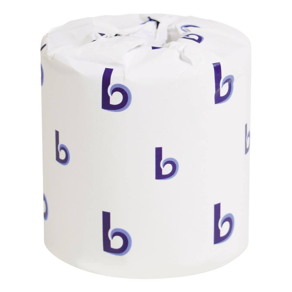 Boardwalk 4 in. x 3 in. White Septic Safe 2-Ply Toilet Paper, 400-Sheets  Per Roll, (9-Rolls/Carton) BWK6144 - The Home Depot