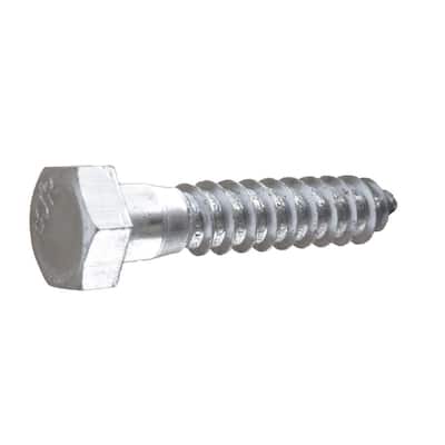 1/2 in. x 2-1/2 in. Hex Zinc Plated Lag Screw (25-Pack)