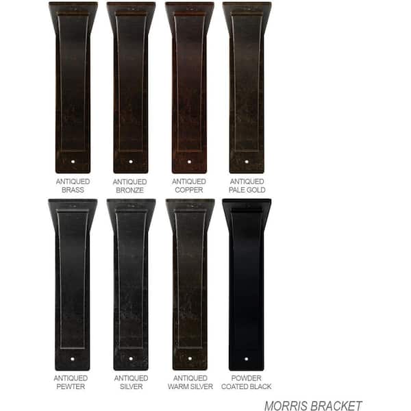 Ekena Millwork x 10 x 10 Antiqued Silver Morris