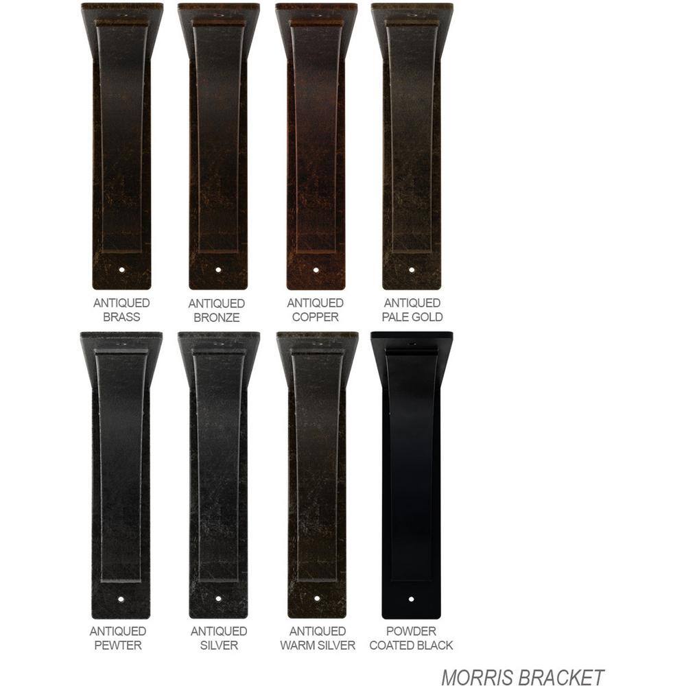 Morris Urban Steel 14" Bracket in Powder Coated Black