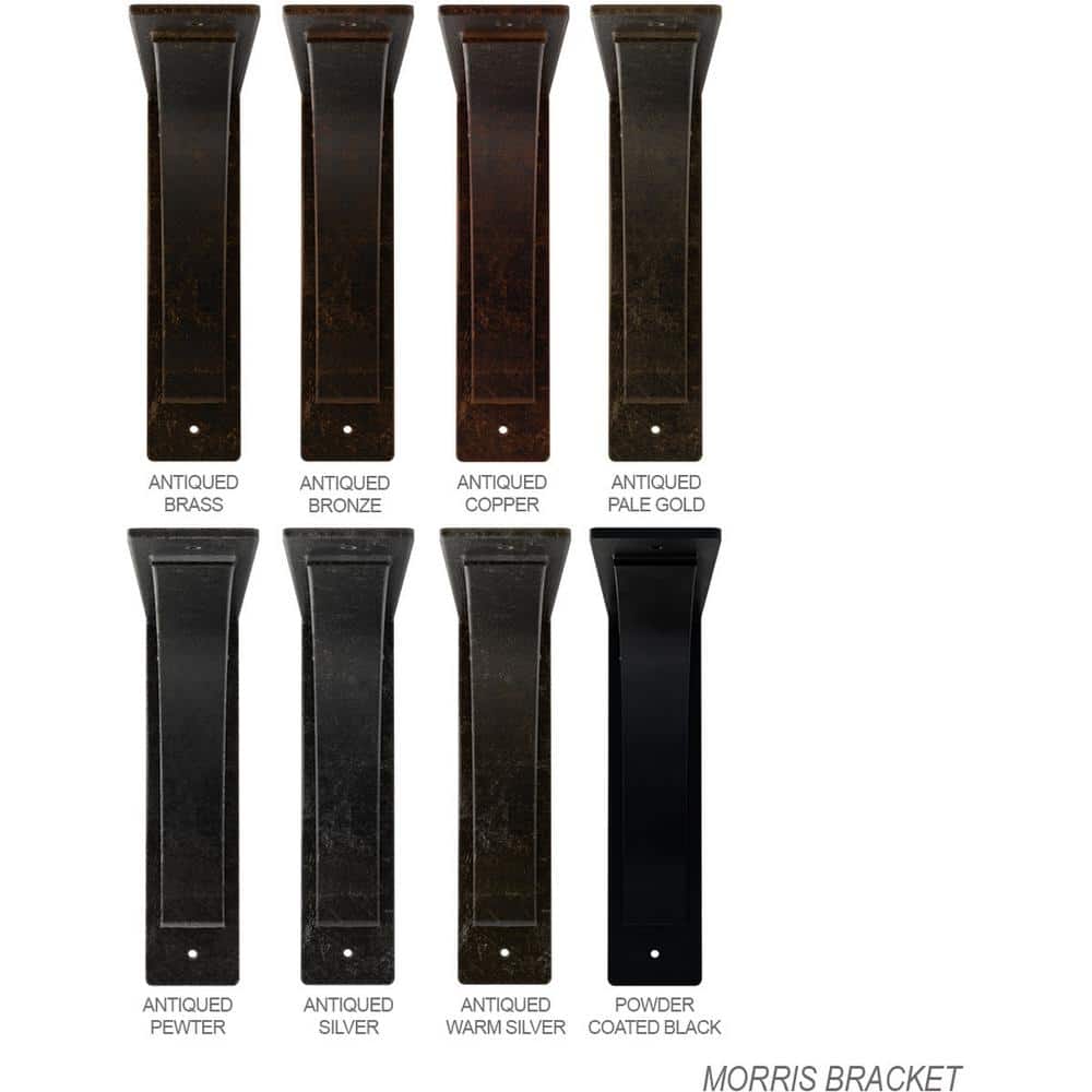 Powder Coated Black Steel Bracket for Shelves and Countertops