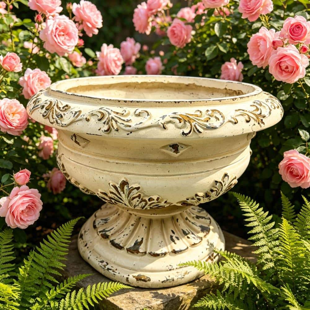 MGO Garden Planter, Garden decoration and planting, Color Antique