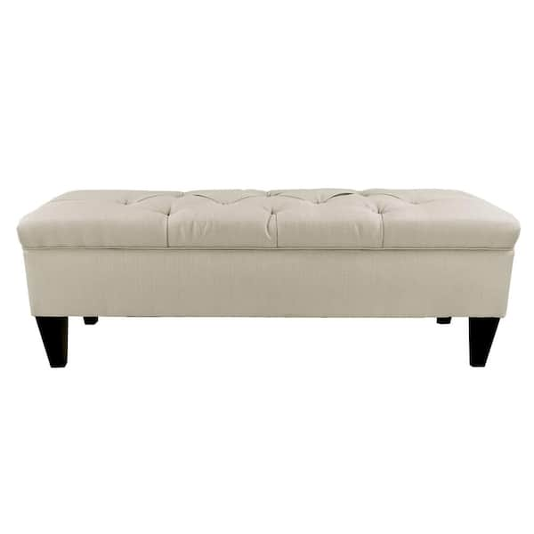 MJL Furniture Designs Brooke D-Sachi Dolphin Diamond Tufted Upholstered Storage Bench