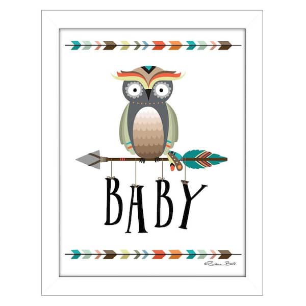 HomeRoots Owl Baby by Unknown 1 Piece Framed Graphic Print Animal Art Print 18 in. x 14 in. .