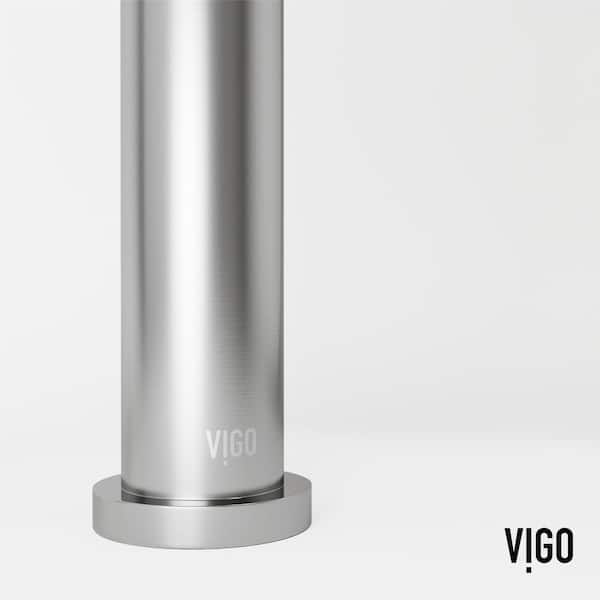 Jewel 11 in. Single-Hole Single Handle Vessel Sink Faucet in Brushed Nickel