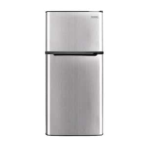 4.5cu. ft. 2-Door Mini Refrigerator -Chrome Trim, EFR463, in Platinum