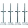 MEISHUNDA 18-Inch Adjustable Scaffold Leveling Jack – 1-1/4 OD Hot-Dip Galvanized, 4-Pack For Baker-Style Scaffolding