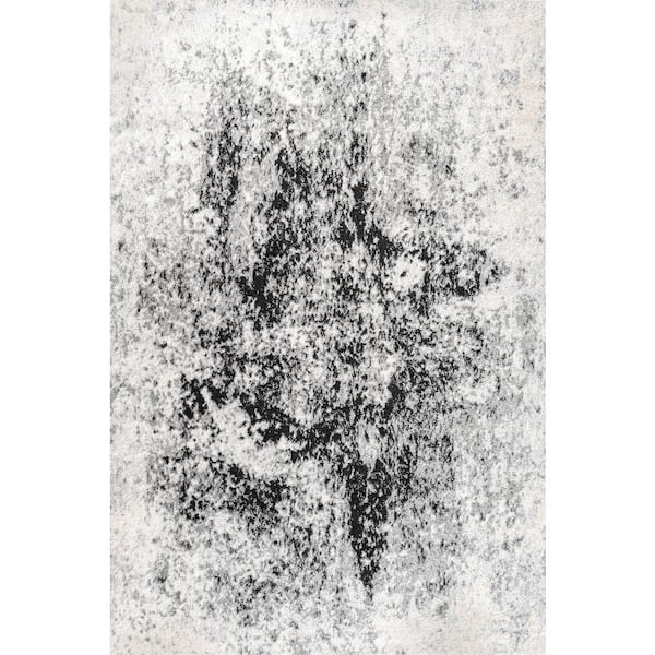 JONATHAN Y Dune Modern Abstract Cream/Gray 5 ft. x 8 ft. Area Rug