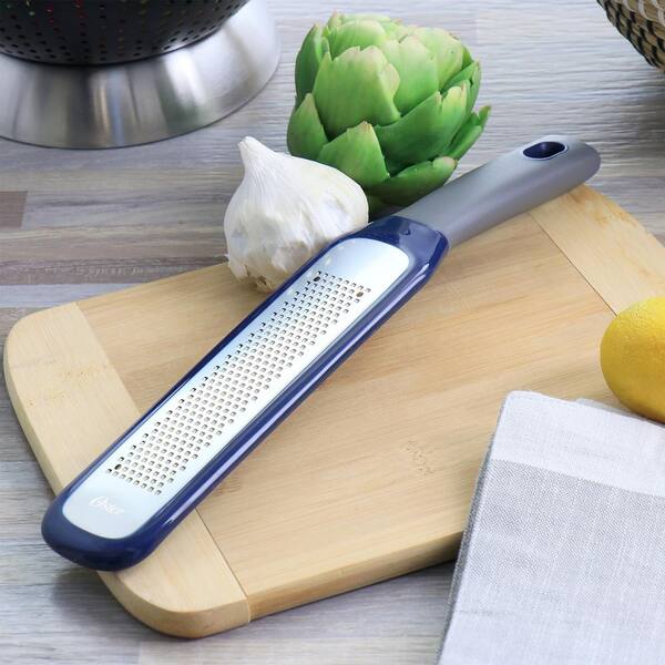 Mini Grater, Stainless Steel Cheese Ginger Vegetable Spices Small Grater  for Kitchen (Blue)