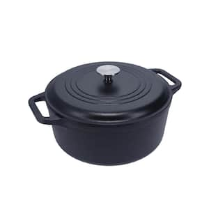 Cast Iron 6 Qt Dutch Oven made from Black Seasoned Cast Iron