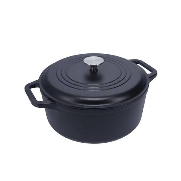 Victoria Cast Iron 6 Qt Dutch Oven made from Black Seasoned Cast Iron ...