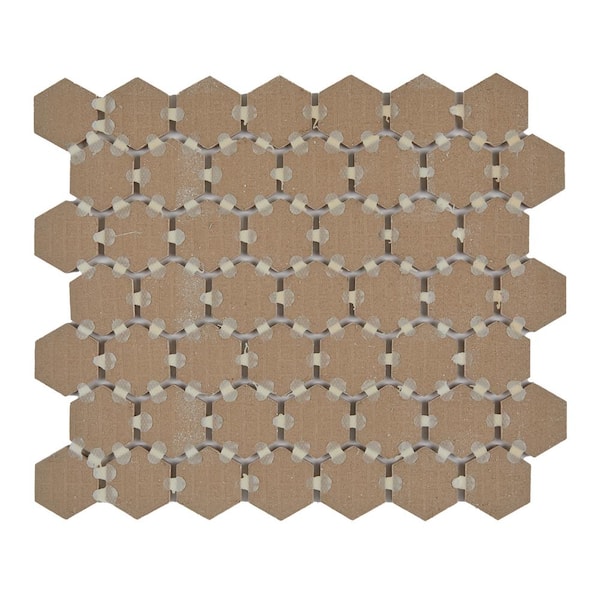Marazzi Moroccan Concrete Terra Cotta 11 in. x 10 in. Glazed