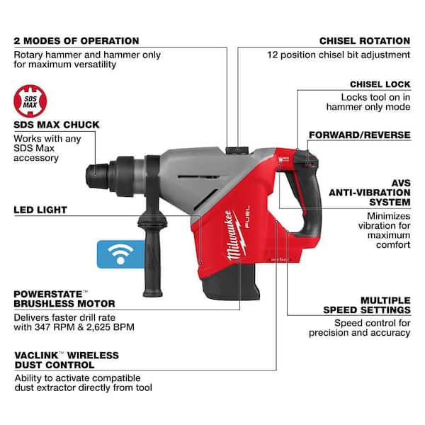 Milwaukee M18 FUEL 18V Lithium-Ion Brushless Cordless 1-3/4 in
