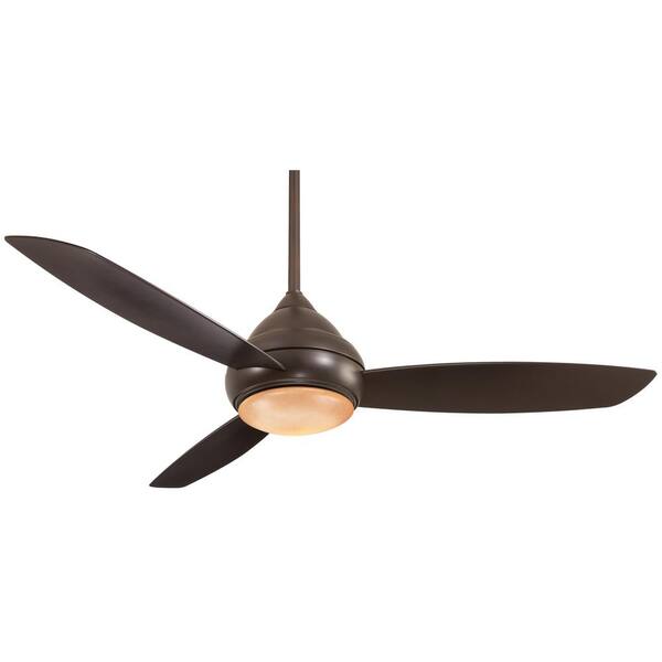 Minka Aire Concept I Wet 58 In Integrated Led Indoor Outdoor Oil Rubbed Bronze Ceiling Fan With Light Remote Control F477l Orb Minka Aire Concept I Wet 58 In, Wet Ceiling Fans With Lights