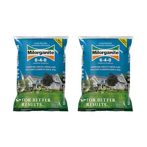 Milorganite 32 lbs. 2,500 sq. ft. Organic Plant Fertilizer Slow-Release  Nitrogen Garden and Lawn Fertilizer 6-4-0 100539618 - The Home Depot