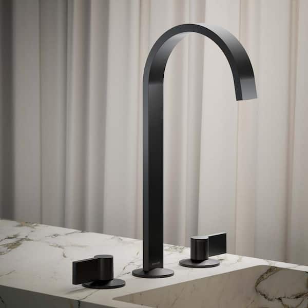 茶 bk Kohler K-77966-BL Components Tall Bathroom Sink Faucet Spout