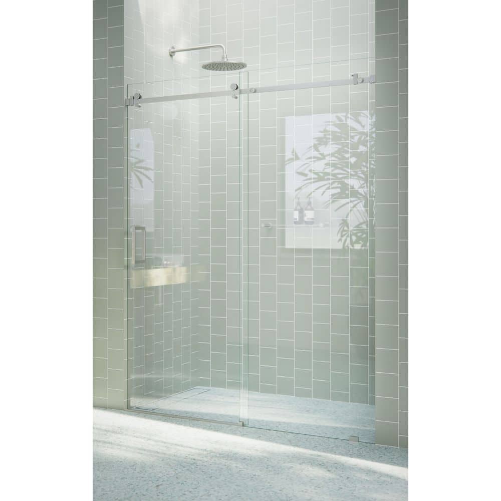 Glass Warehouse Astro 60 in. W x 78 in. H Sliding Frameless Shower