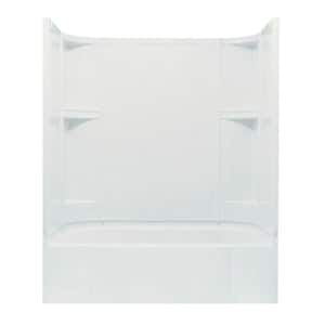 Accord 31-1/4 in. x 60 in. x 73-1/4 in. Bath and Shower Kit with Right-Hand Drain in White