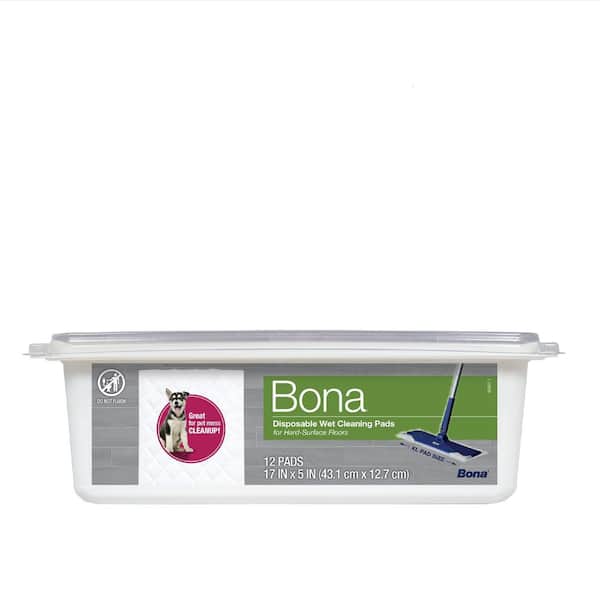 Bona 17 in. x 5 1/4 in. Hard-Surface Floor Disposable Wet Refill