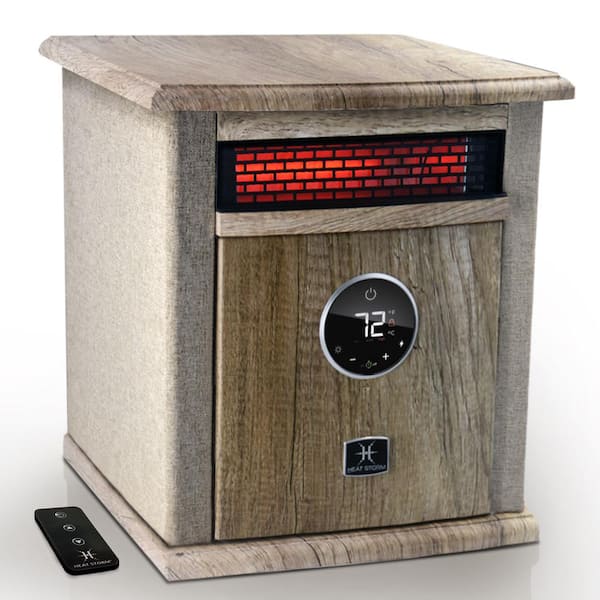 Photo 1 of 1500-Watt Logan Deluxe Portable Electric Infrared Space Heater in Tan