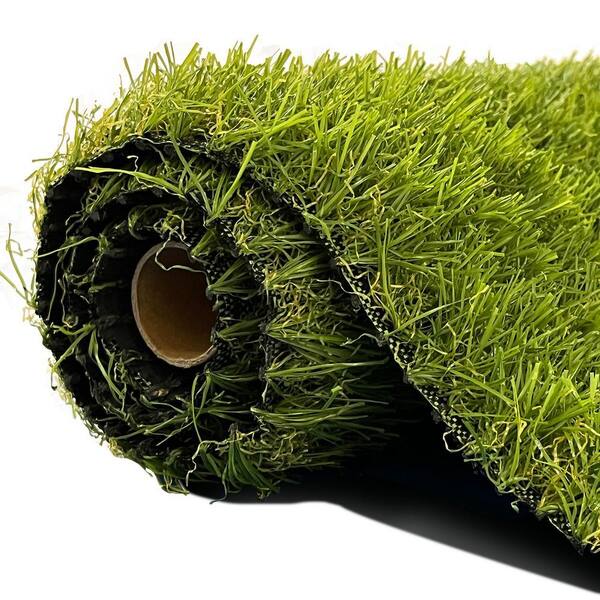 Agfabric 6 ft. x 8 ft. Green Artificial Grass Carpet 1.18 in. Mat for Outdoor Garden Landscape Balcony Dog Grass Rug