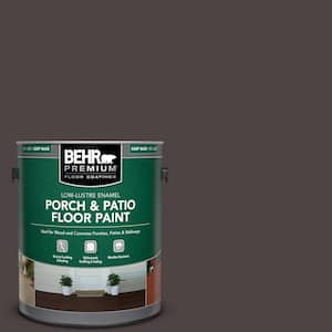 1 gal. #N110-7 Black Garnet Low-Lustre Enamel Interior/Exterior Porch and Patio Floor Paint