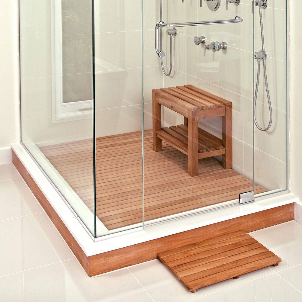 ARB Teak 20" x 14" Shower Mat Tile