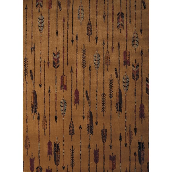 Affinity Quilted Arrow Natural 5 ft. 3 in. x 7 ft. 2 in. Area Rug
