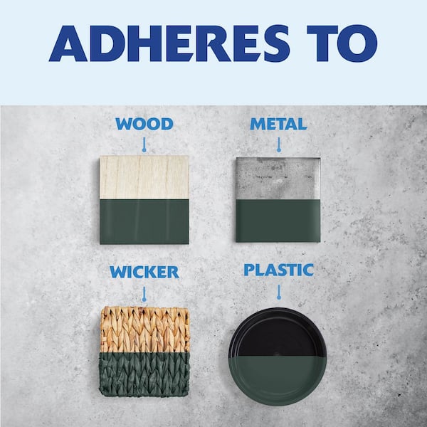 12 oz. Satin Deep Forest Green General Purpose Spray Paint (6-Pack)